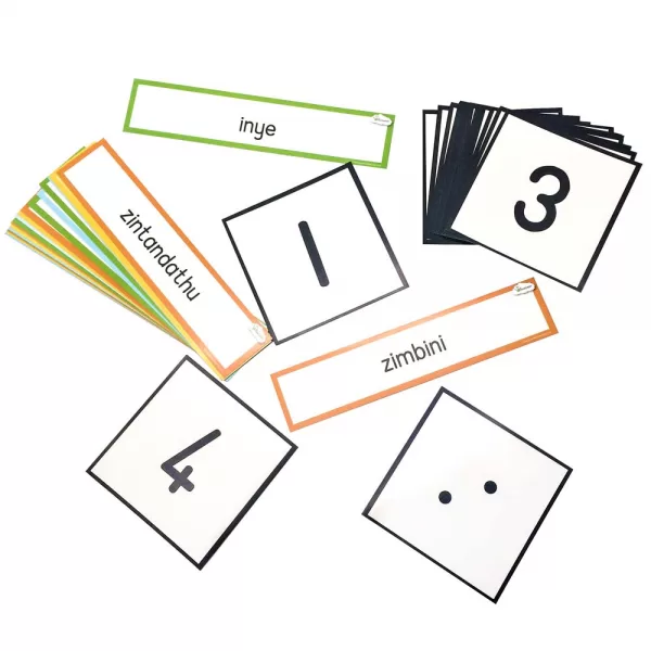Greenbean Mathematics – Number Dot Cards isiXhosa