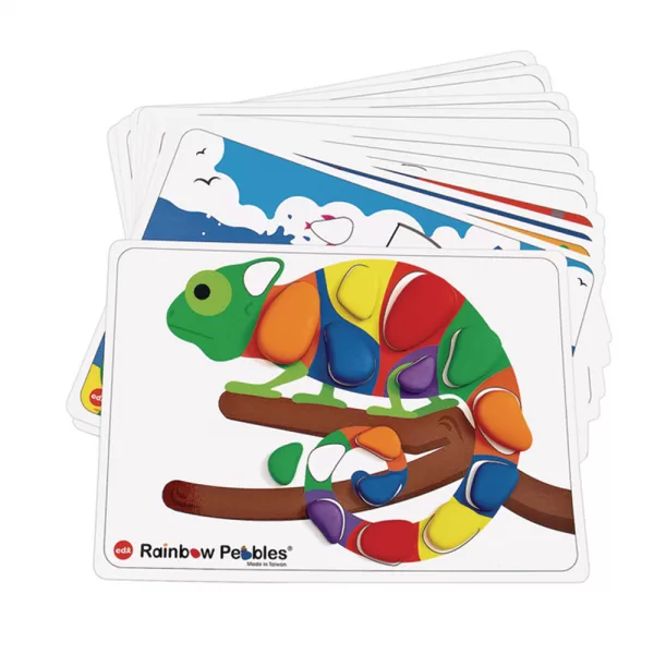 EDX Education – Activity Cards – Rainbow Pebbles – 20 Cards