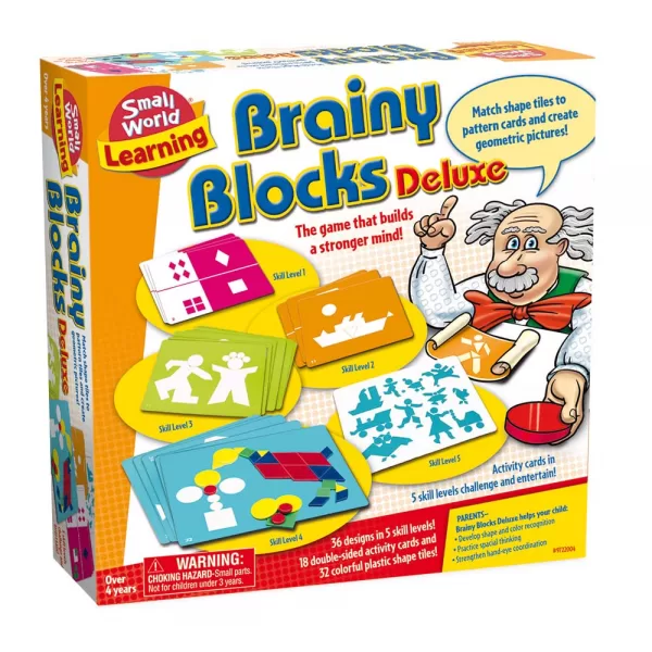 Small World Toys – Brainy Blocks Deluxe – 50pcs