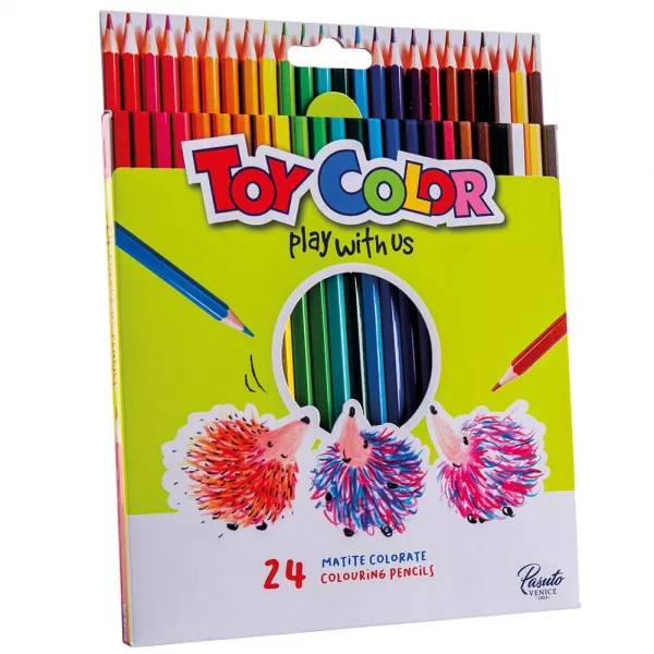 Toy Color – Wooden Pencil – 24 Colours Retail Hanger Pack