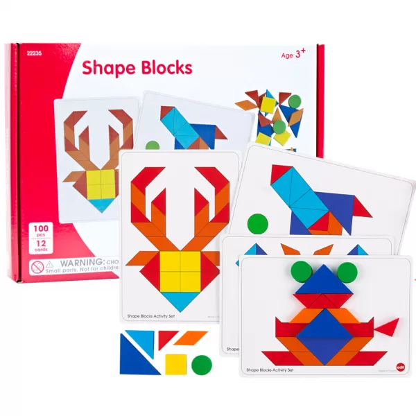 EDX Education – Shape Blocks Activity Set – 112pcs