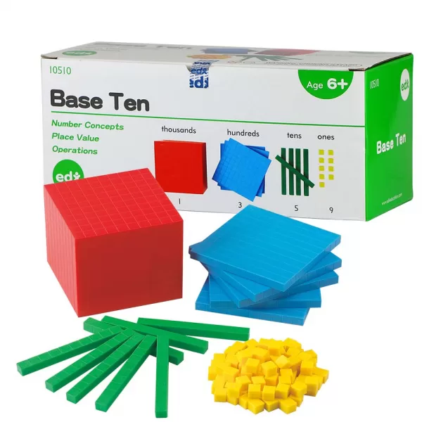 EDX Education – Base Ten – Plastic Set Of 4 Colour – 121pcs Box