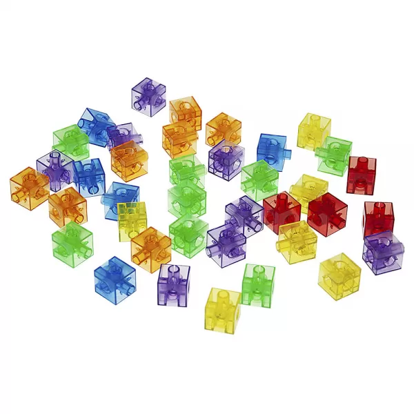 Create By Greenbean – Translucent Linking Cubes 300pcs in Polybag
