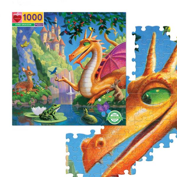eeBoo – Kind Dragon 1000 Pieces Square Puzzle
