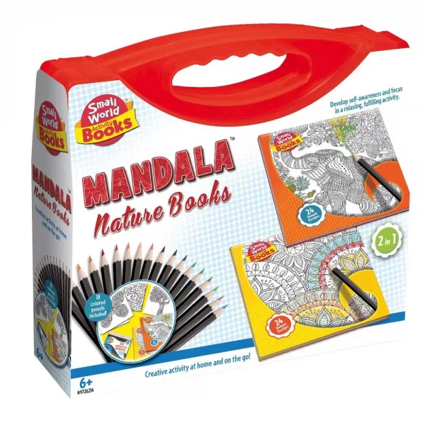 Small World Toys – Mandala Nature Drawing Books – Flowers & Animals