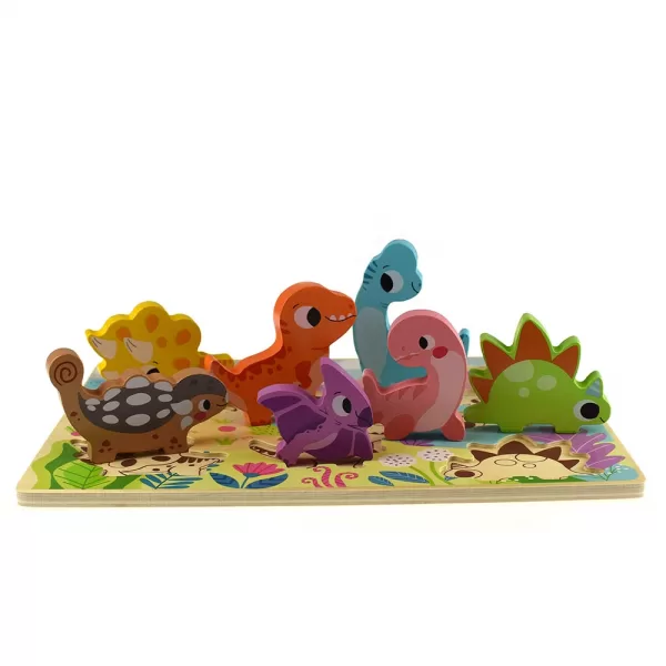 TookyToy – Wooden Chunky Dinosaur Puzzle