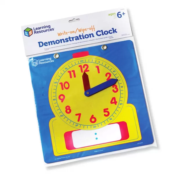 Learning Resources – Demonstration Clock Write – on Wipe – Off
