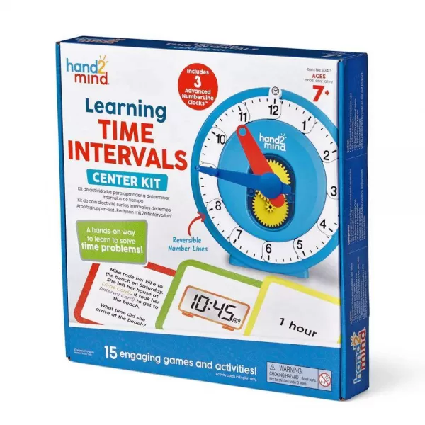 Greenbean High School Mathematics – Learning Intervals Of Time Center Kit