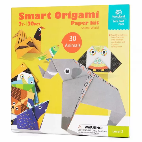TookyToy – Let’s Foldsmart Origami Paper Kit – Animal World