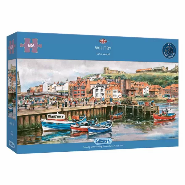 Gibsons – Whitby Harbour 636 Piece Jigsaw Puzzle