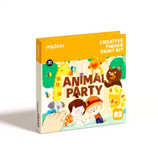 Mideer – Mideer Creative Finger Paint Kit – Animal Party