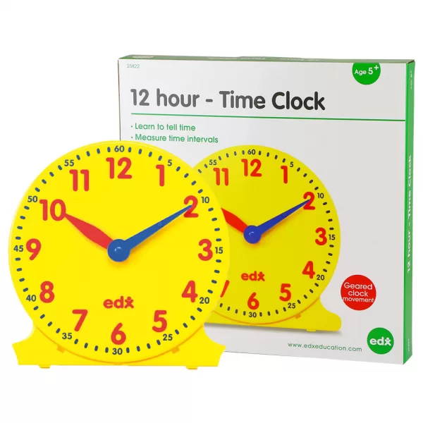 EDX Education – Clock – Geared – 12Hr Demo – 30cm – 1pcs
