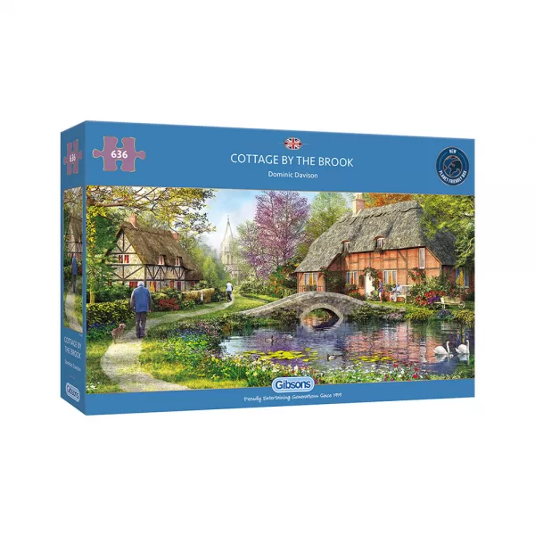 Gibsons – Cottage by the Brook 636 Piece Jigsaw Puzzle