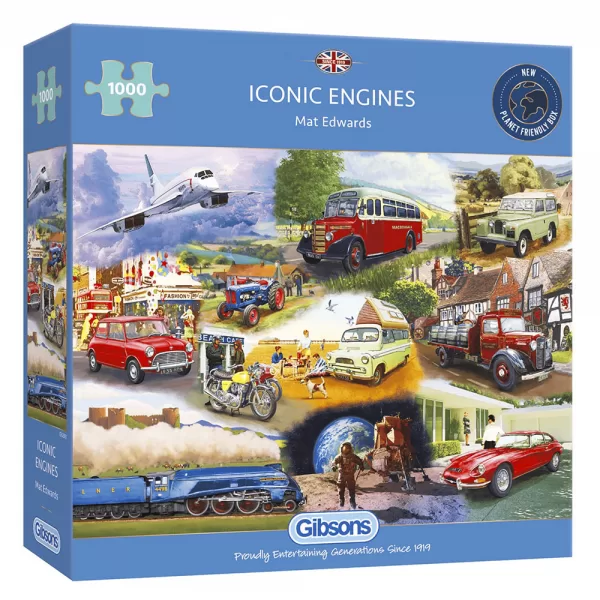 Gibsons – Iconic Engines 1000 Piece Jigsaw Puzzle