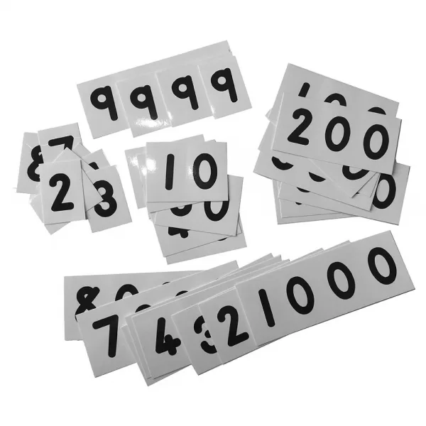 Greenbean Mathematics – Flard Cards 1-90000 Pre-cut