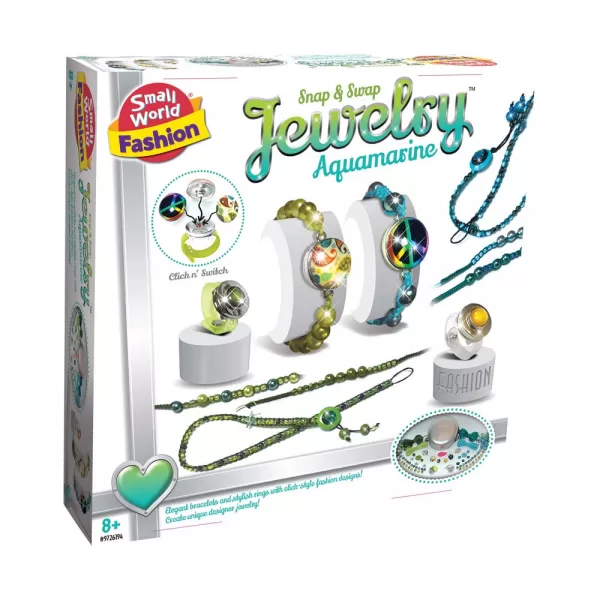 Small World Toys – Snap & Swap Jewelry – Aquamarine