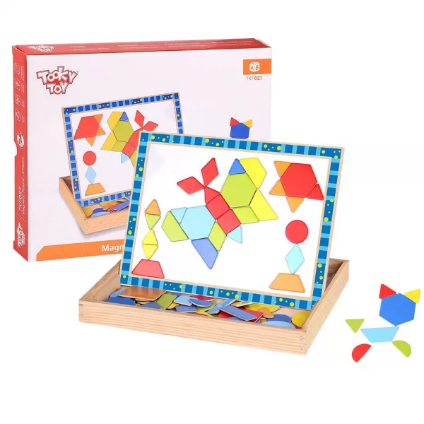 TookyToy Magnetic Shapes Puzzle Set