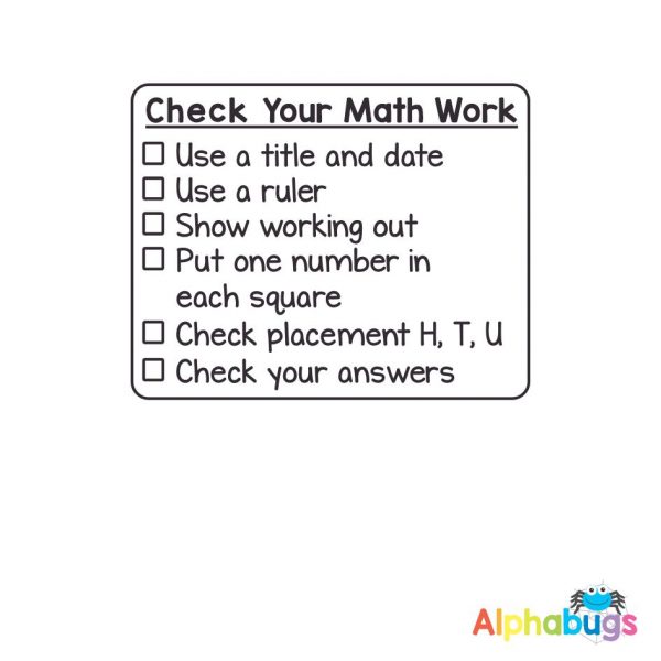 Check your Math Checklist (Self-Inking)