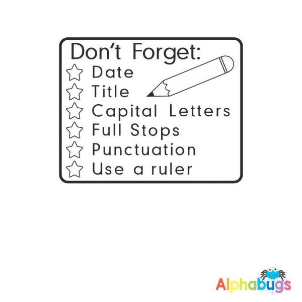 Don’t Forget Literacy Checklist (Self-Inking)