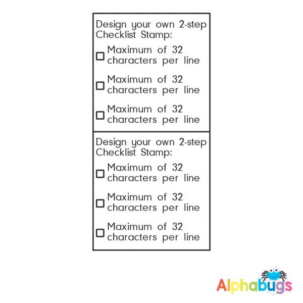 DYO 2-Step 3-Line Checklist (Self-Inking)