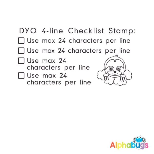 DYO 4-Line Checklist (Self-Inking)