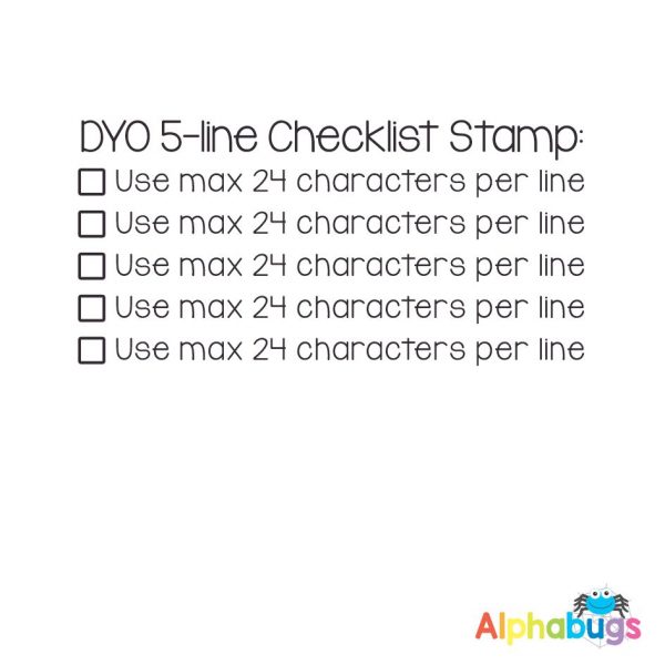 DYO 5-Line Checklist (Self-Inking)