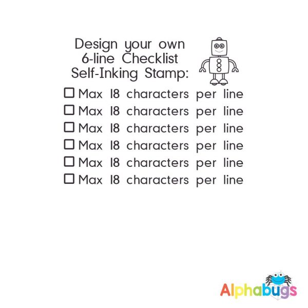 DYO 6-Line Checklist (Self-Inking)