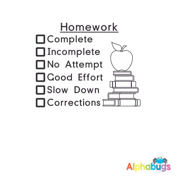 Homework Checklist (Self-Inking)