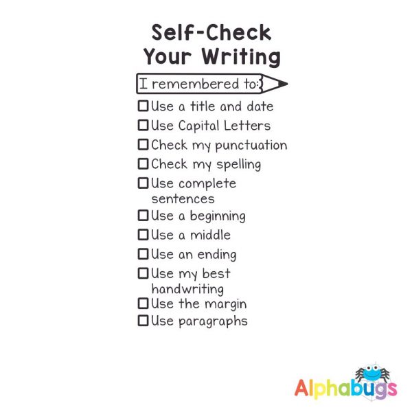 Self Check Writing Checklist (Self-Inking)