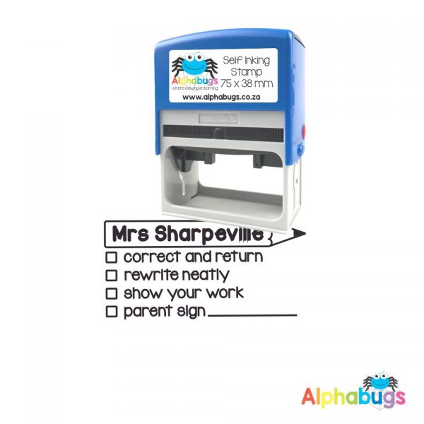Self-Inking Checklist Stamps