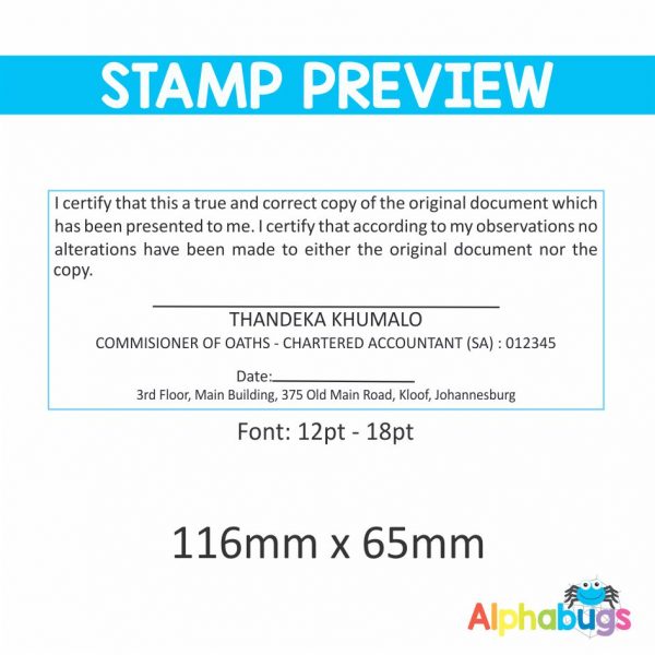 Replacement Stamp Rubber – 116mm x 65mm
