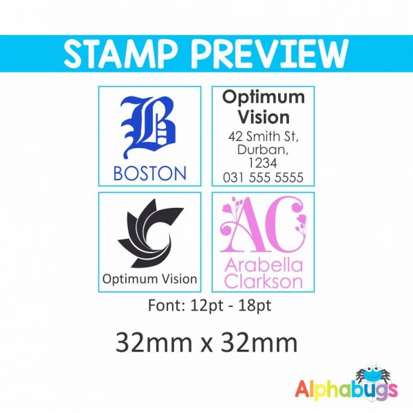 Replacement Stamp Rubber – 32mm x 32mm