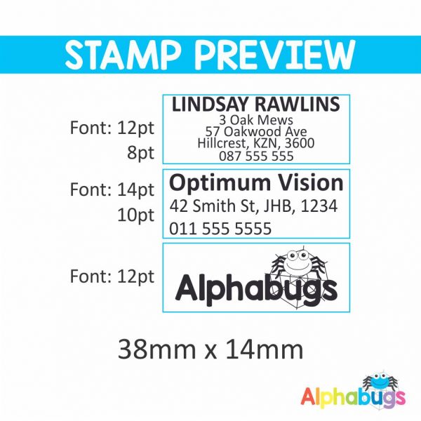 Replacement Stamp Rubber – 38mm x 14mm