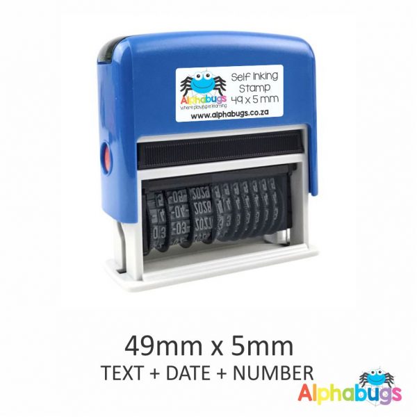 Self-Inking Dater, Number + Text 49mm x 5mm