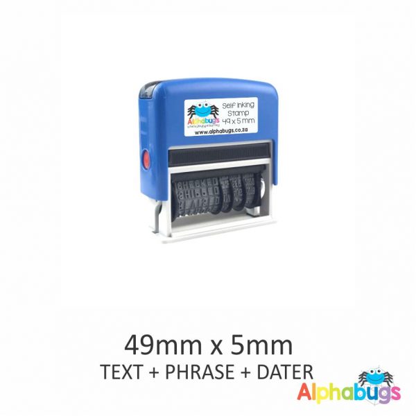 Self-Inking Dater, Phrase + Text 49mm x 5mm