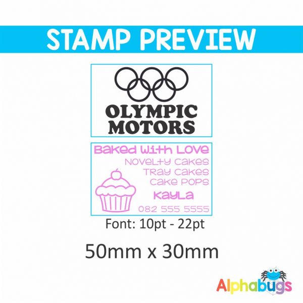 Replacement Stamp Rubber – 50mm x 30mm