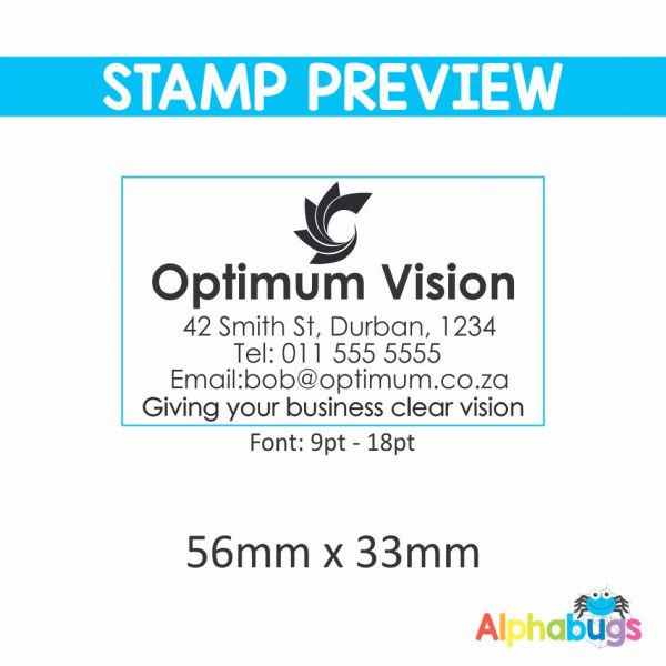 Replacement Stamp Rubber – 56mm x 33mm