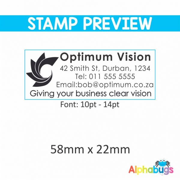 Replacement Stamp Rubber – 58mm x 22mm