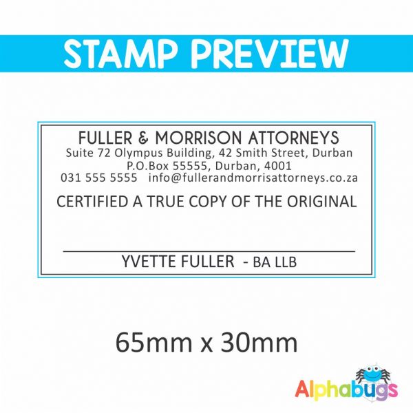 Replacement Stamp Rubber – 65mm x 30mm