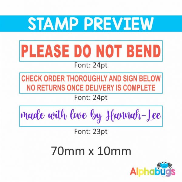 Replacement Stamp Rubber – 70mm x 10mm