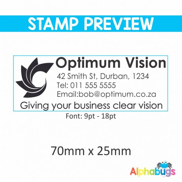 Replacement Stamp Rubber – 70mm x 25mm