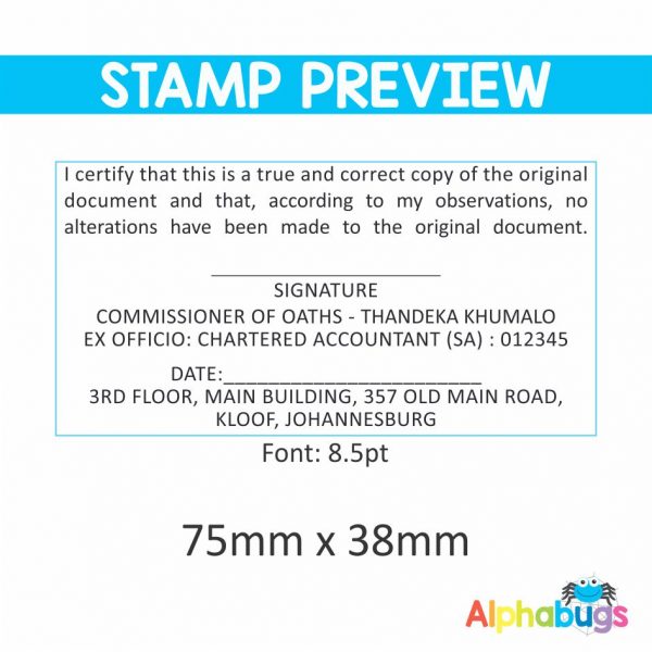 Replacement Stamp Rubber – 75mm x 38mm
