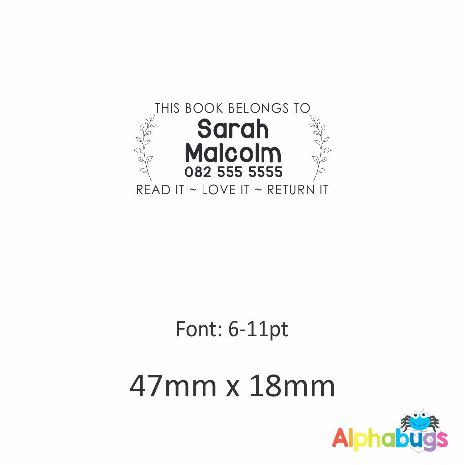 Personalised Stamp – This Book Belongs To: (Self-Inking)
