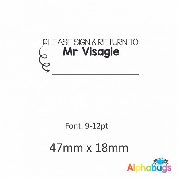 Personalised Stamp – Sign & Return (Self-Inking)