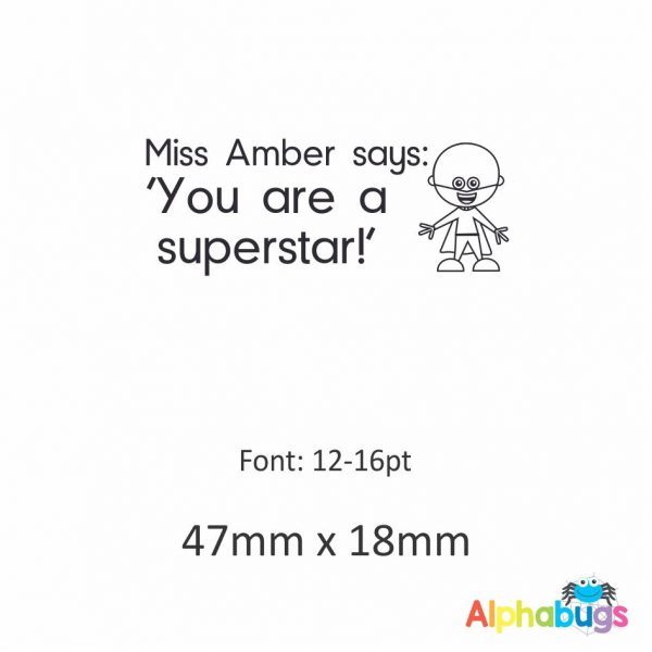 Personalised Stamp – You Are A Superstar (Self-Inking)