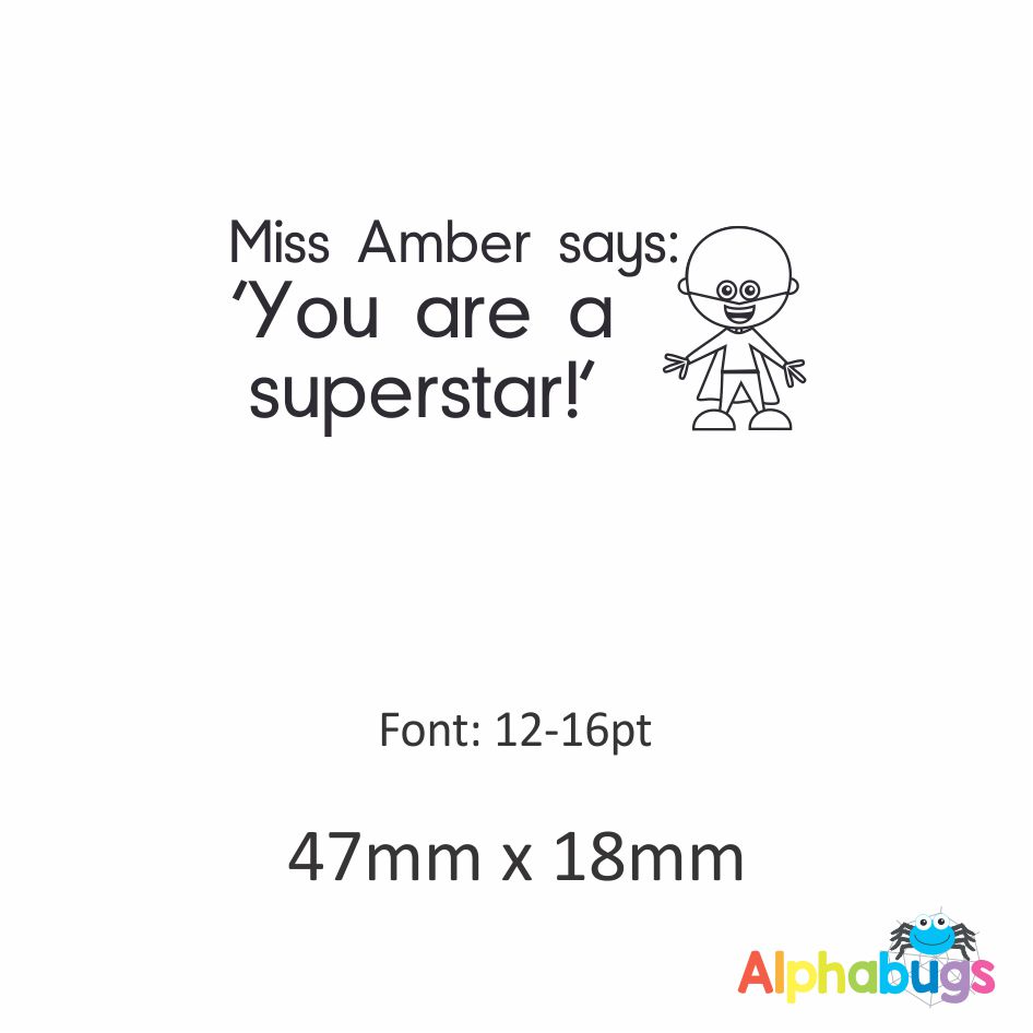 Personalised Stamp – You Are A Superstar (Self-Inking)