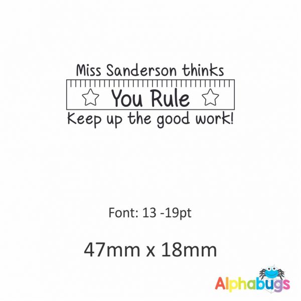 Personalised Stamp – You Rule (Self-Inking)