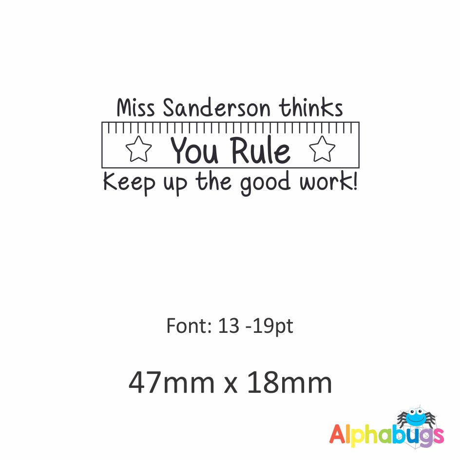 Personalised Stamp – You Rule (Self-Inking)