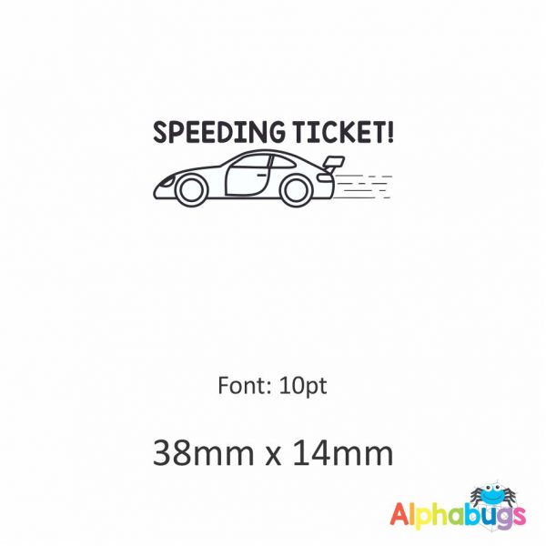 Speeding Ticket Stamp (Self-Inking)