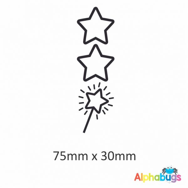 Wish Upon A Star Wooden Stamp 75mm x 30mm